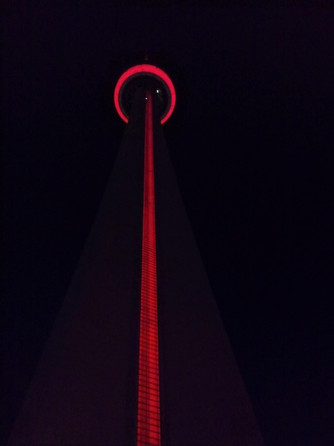 CN Tower at night