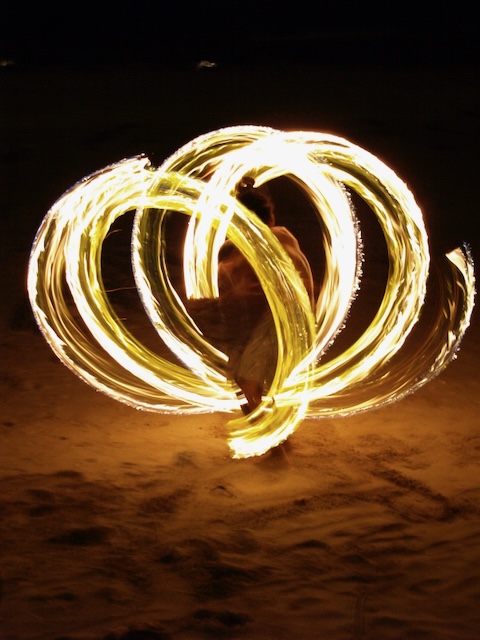 Dancer with fire